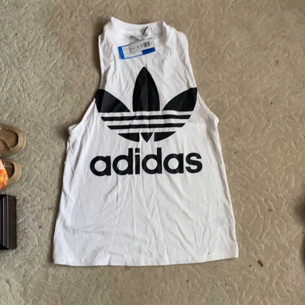 Adidas high neck racer back